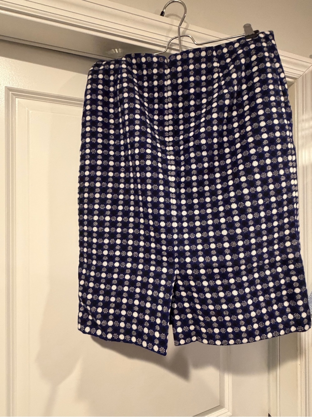 Blue and White Patterned Skirt - Picture 2 of 4